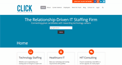Desktop Screenshot of clickitstaffing.com